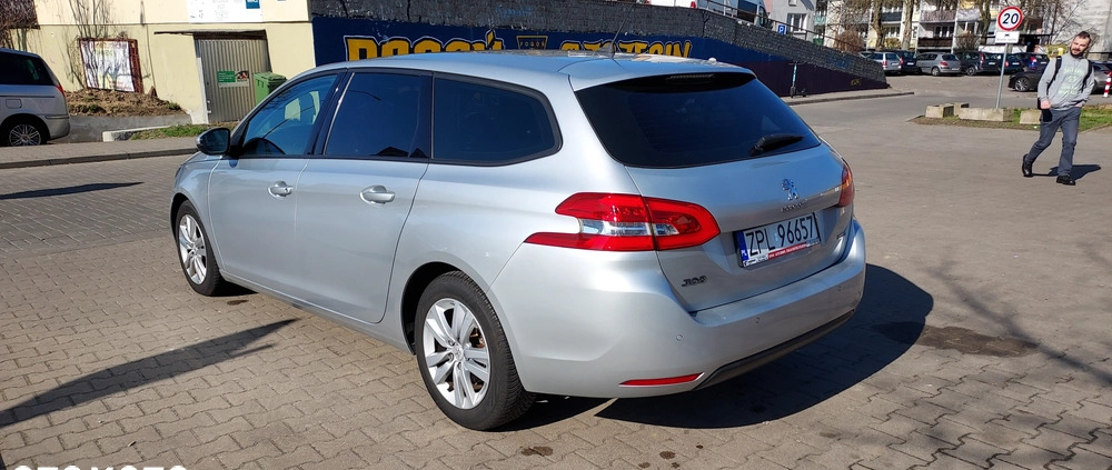 Peugeot 308 cena 27700 przebieg: 177000, rok produkcji 2015 z Police małe 67